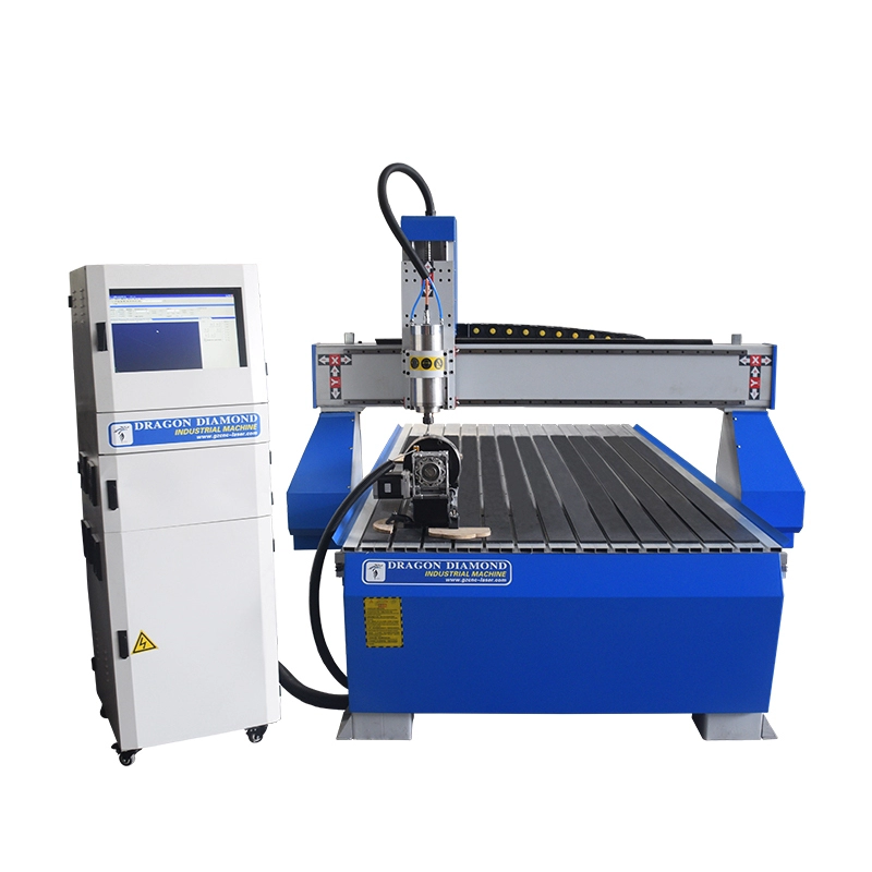 Ağaç işleme oyma cnc router makinesi 1325 döner eksen ile