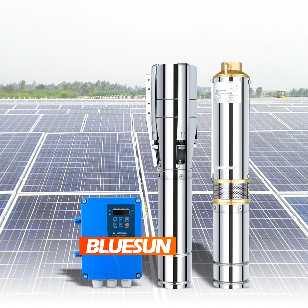 En İyi Fiyat Derin 2HP 3HP DC Güneş Kuyu Pompa Sistemi Tarım için 2.2KW Güneş Su Pompası Sistemi