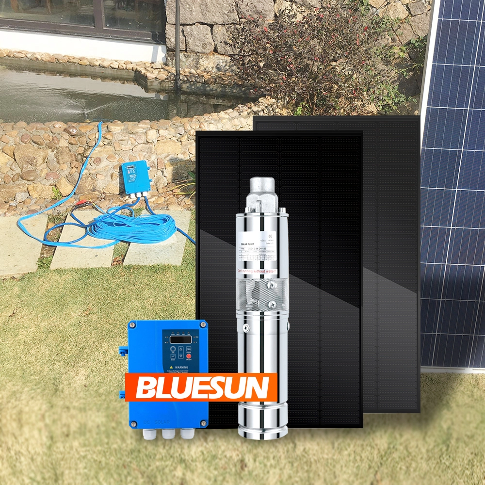 Bluesun 80m Kafa Güneş Su Pompası DC 48 V Güneş Pompası Sistemi 600 W Güneş Pompası Derin İyi Için