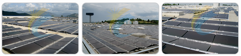 East west ballasted solar mounting