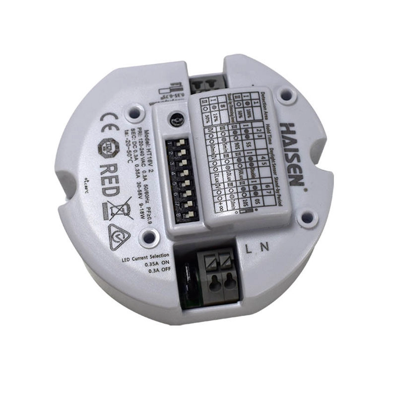 Hareket Sensörü Dimmer Anahtarı 5.8G Frekans Sensörü Çıkışı LED Gücü 9-18W