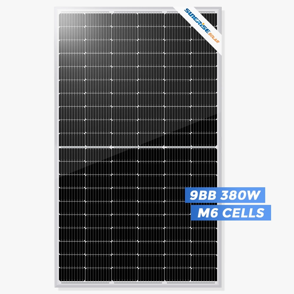 9BB PERC Monokristal Yarım Hücre 380 Watt Güneş Paneli Fiyatı