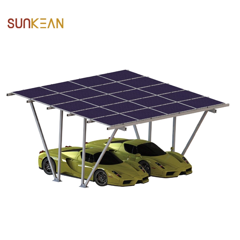 Güneş Paneli Montaj Braketleri Solar Otopark Kulübesi için Solar Carport Kurulumu