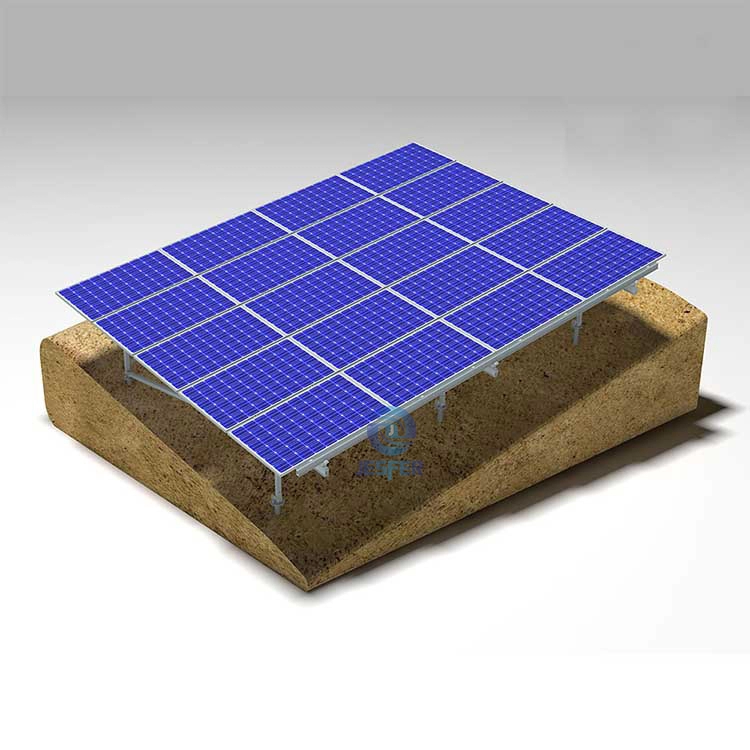 Ayarlanabilir Hillside Zemin Terası Solar Bifacial Fotovoltaik Montaj Braketi