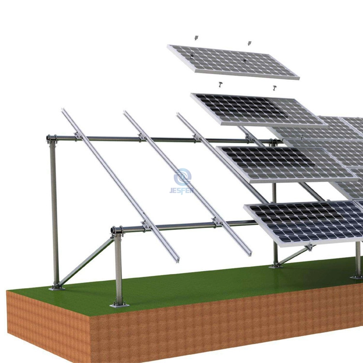 Beton Blok Solar PV Çiftlik Tesisi Zemin Montaj Sistemi
