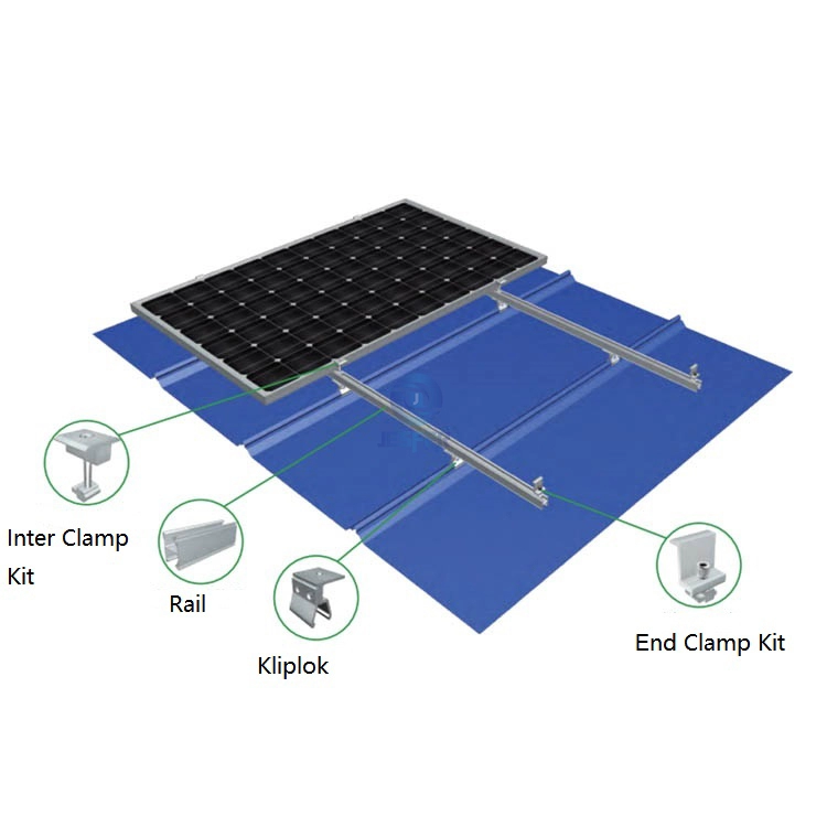 Trapez Metal Çatı Solar Destek Kitleri