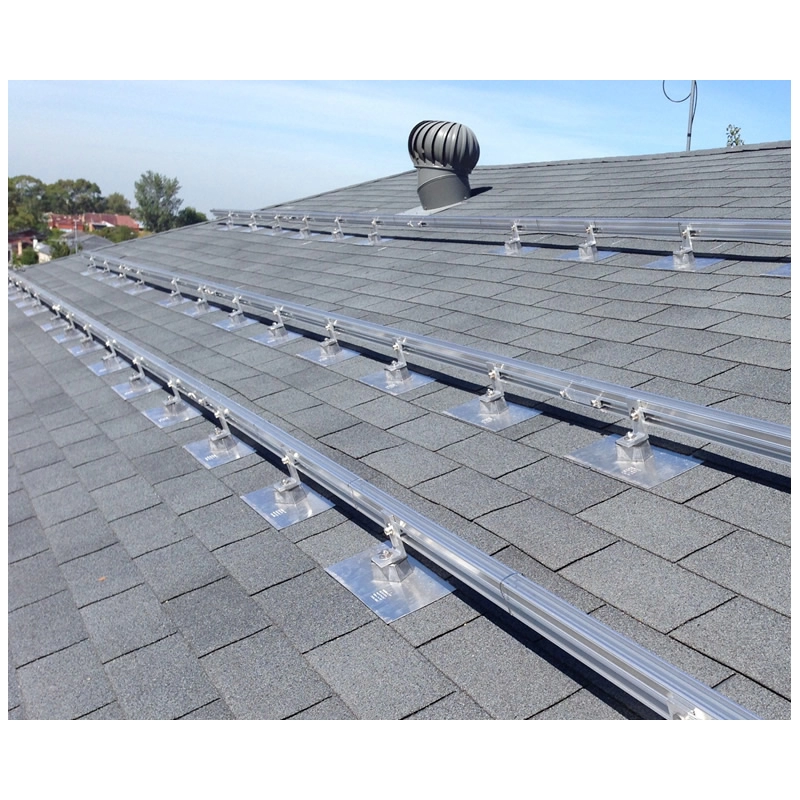 Asfalt Shingle çatı için yanıp sönen güneş çatı montaj sistemi