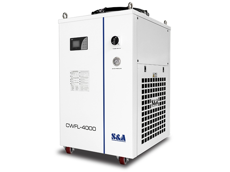 Çift soğutma devreli su soğutucuları CWFL-4000 kararlı soğutma performansı AC 380V 50/60Hz