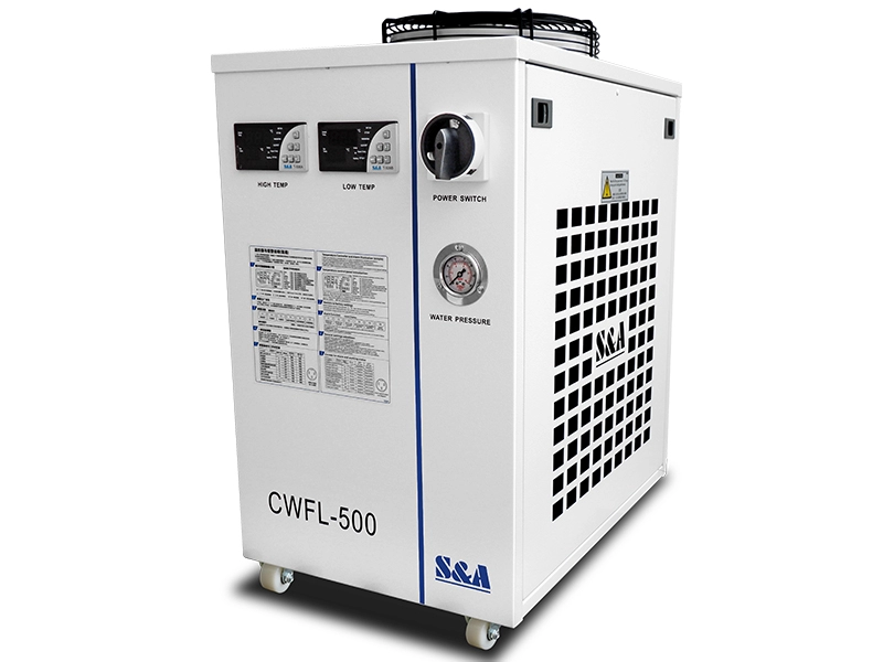 500W fiber lazer için çift sıcaklıklı su soğutucuları CWFL-500