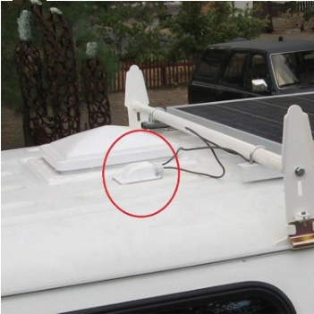 Güneş Paneli Karavan / RV Çatı Montajı için su geçirmez Solar ABS Tek Kablo Önyükleme 3-12mm