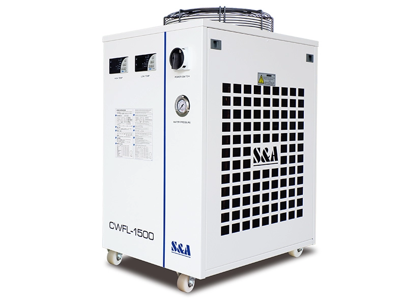 Fiber lazerler için çevresel soğutucu akışkanlı CWFL-1500 su soğutucu üniteleri