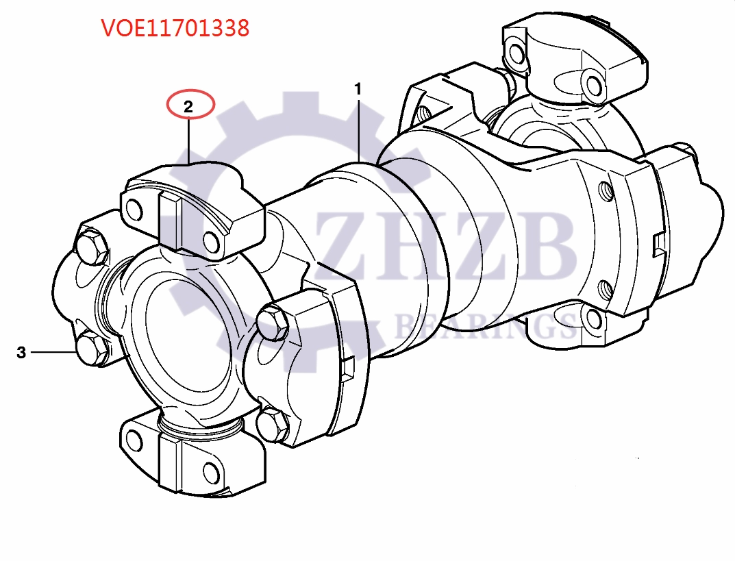 VOLVO damperli kamyon rulmanları VOE11701338 11701338