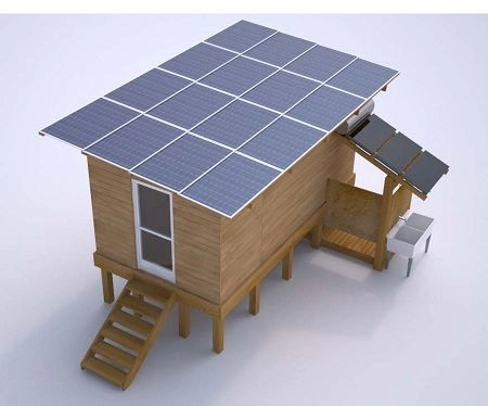 4kw Evde Kullanım Kapalı Izgara Solar PV Panel Enerji Güç Sistemi Kiti