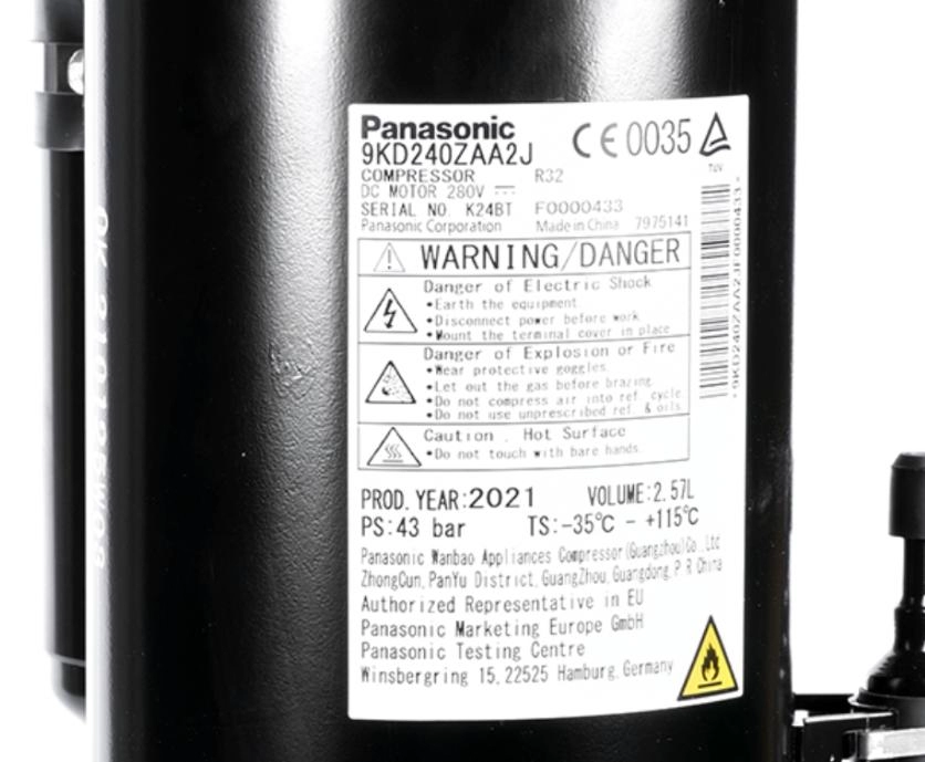 3PH DC İnverter Panasonic Döner Klima Ev Kompresörleri