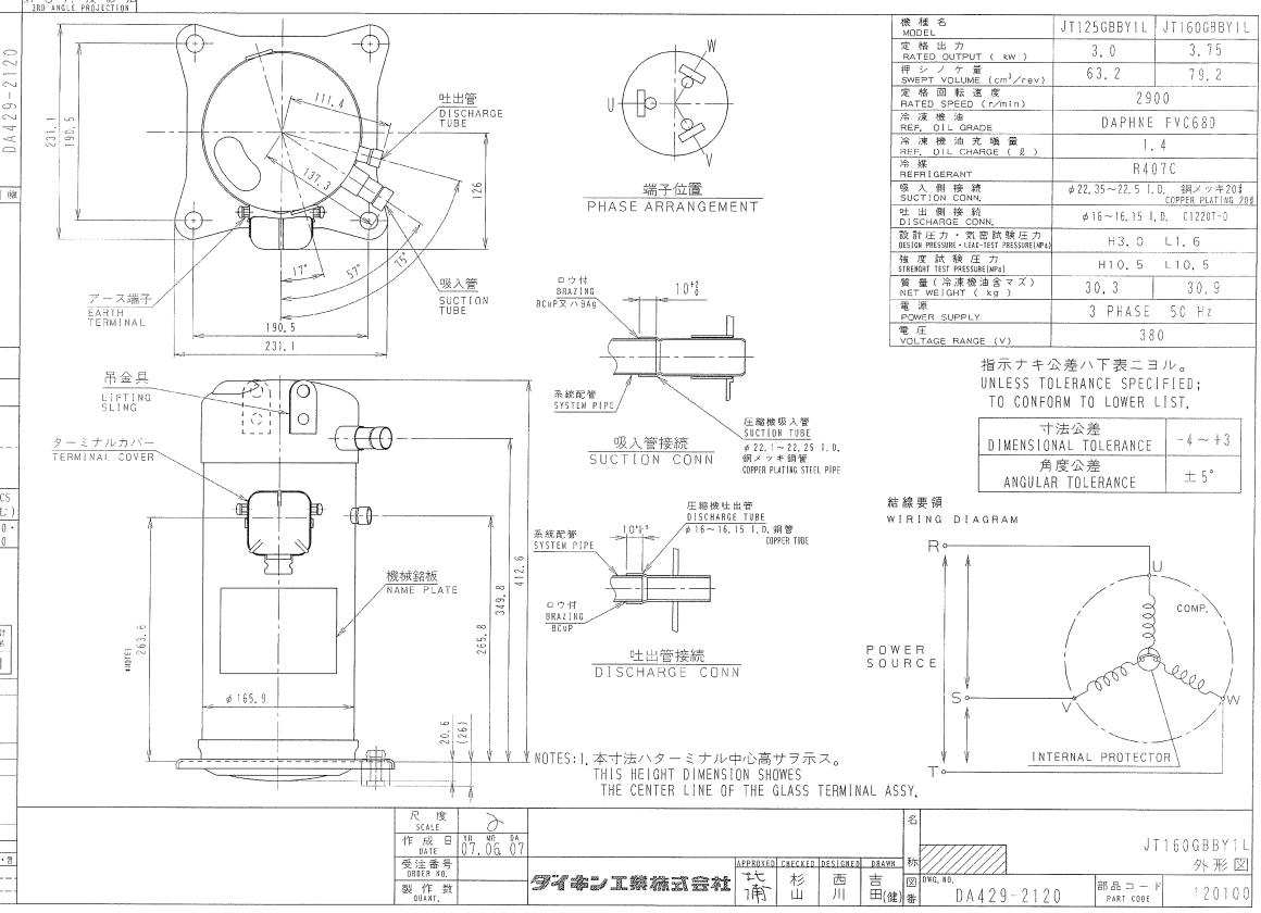 Daikin Commercial Scroll Compressorsr fitting