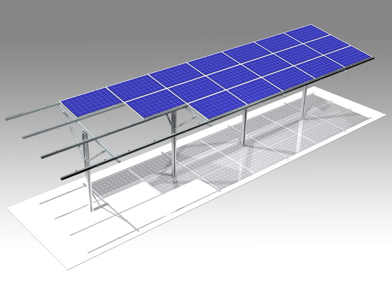 Bifacial Solar Paneller Yere monte sistem