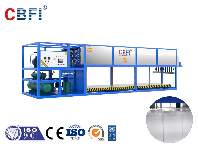 CBFI 24h Otomatik Blok Buz Makinesi başına 10 ton