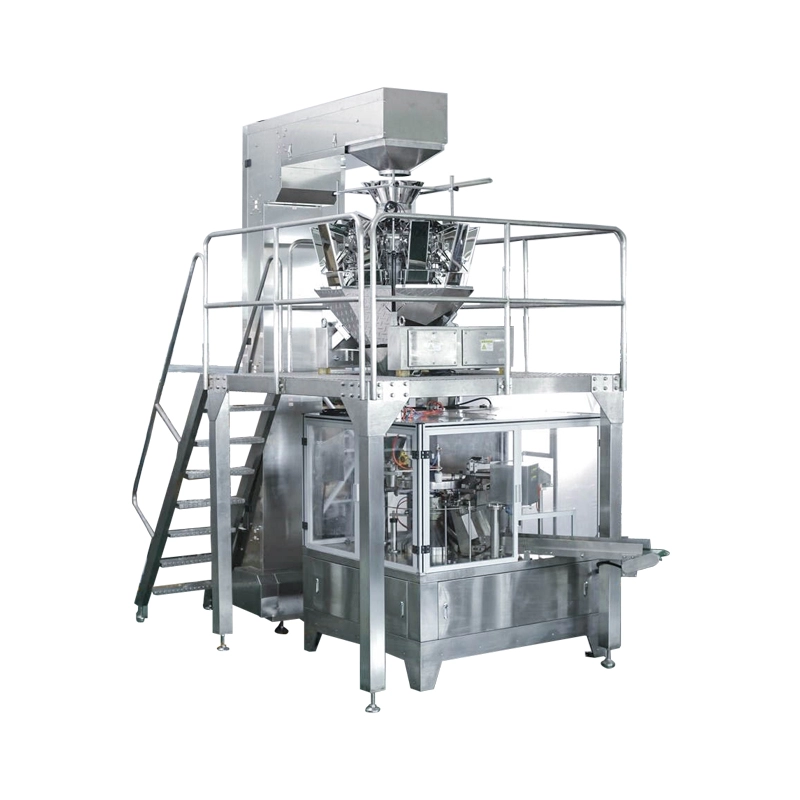 Otomatik Fermuarlı poşet çanta Döner Granül fındık şeker kavun tohumları fasulye paketleme makinesi