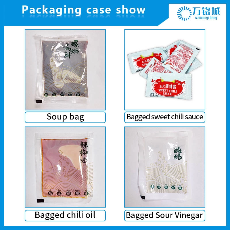 100ml-500ml Sıvı paketleme makinesi, çanta şampuanı, çanta süt çok şeritli sıvı paketleme makinesi
