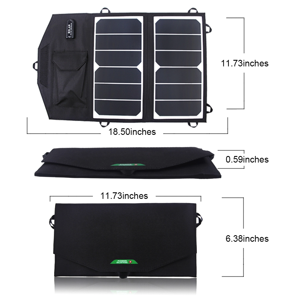 Kamp için 5V 2.6A Taşınabilir Güneş Paneli Şarj Cihazları