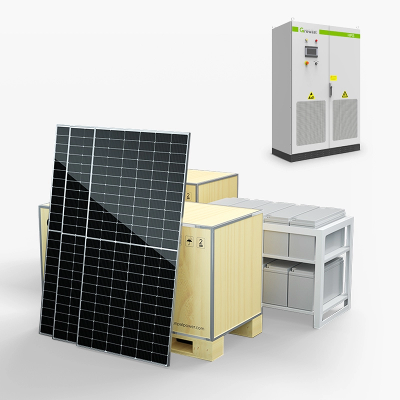 Pil ile Ticari Güneş Paneli PV Elektrik Güç Kiti Sistemi