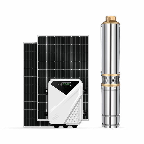 DC Güneş Paneli Dalgıç Kuyu Suyu Pompa Sistemi1.5 Hp 110V