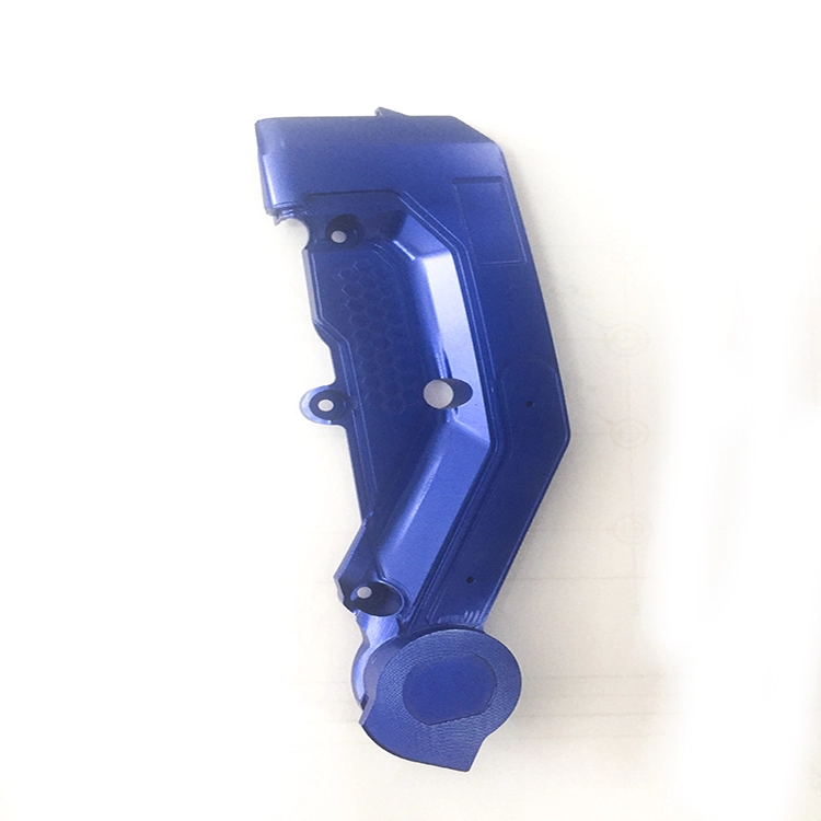 Yüksek Hızlı Oyma Makinesi ile İşlenmiş Mavi Eloksallı Tıbbi Alüminyum Parçalar