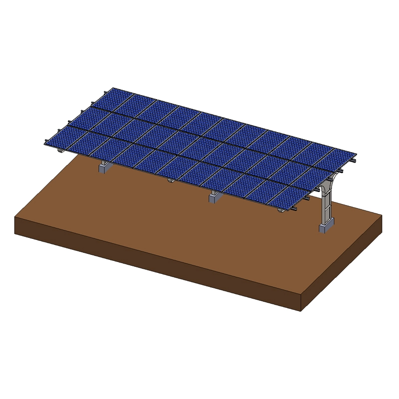 Galvanizli çelik konut güneş carport montaj sistemi