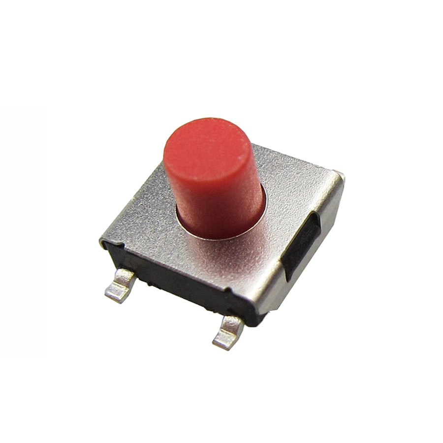 Kırmızı düğmeli ultra ince SMD dokunmatik anahtar