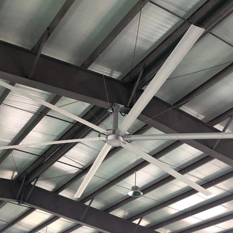 Aerometal Büyük Bıçaklı Yüksek Hacimli Düşük Hızlı Endüstriyel HVLS Fanı BLDC Tavan Fanı
