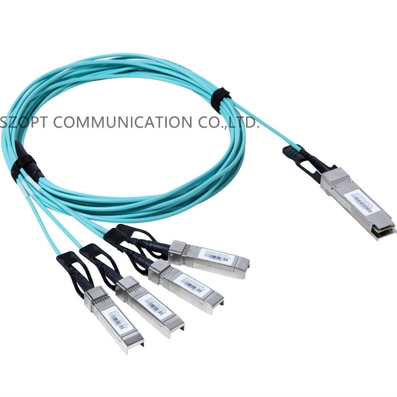 40G QSFP+ - 4x QSFP 100G QSFP28 - 4x QSFP28+ Aktif Optik Kablo AOC QSFP+ Breakout Kablosu
