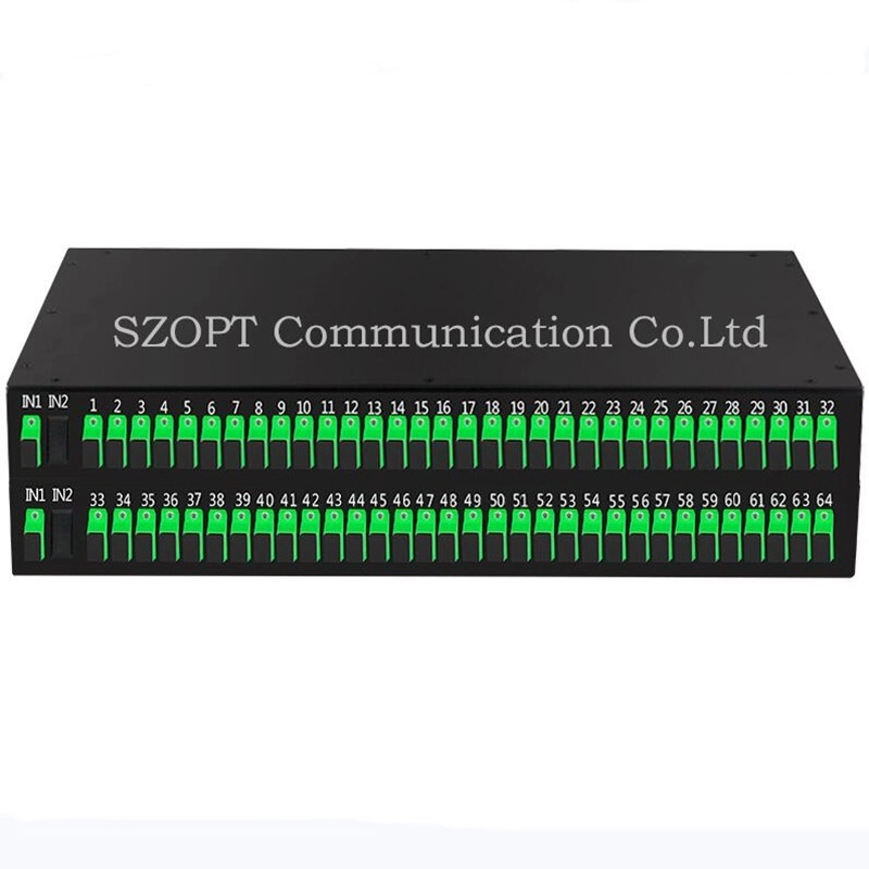 1U 19" Raf Tipi PLC Ayırıcı Patch Panel 1X16/32/64 2x16/32/64