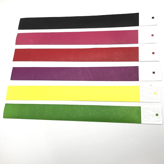 Reklam İçin Renkli Tek Kullanımlık Tyvek RFID Bileklik