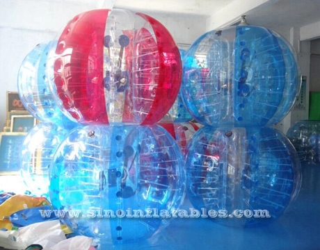 Çocuklar N yetişkinler TPU şişme balon futbol topu Sino Inflatables'dan kaliteli koşum takımı ile