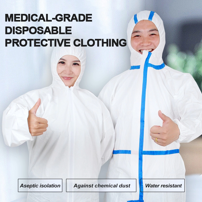 Tıbbi tek kullanımlık tulum izolasyon giysi koruması