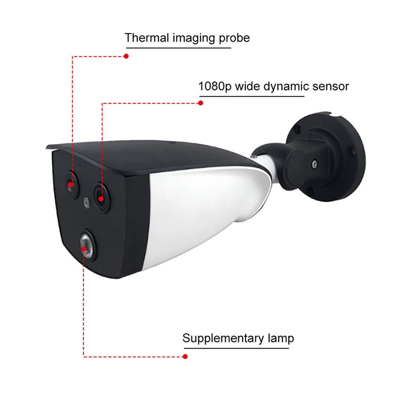 Temassız AI Binoküler Termal Görüntüleme Kamerası Optik Bi-spektrumlu Ateş Tarama ve Sıcaklık Ölçüm Sistemi Çözümü
