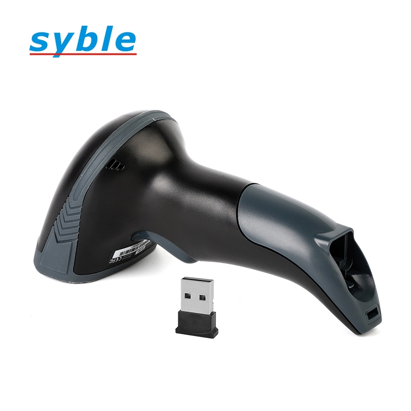 Syble ucuz 1D kablosuz barkod tarayıcı USB alıcılı el tarayıcı