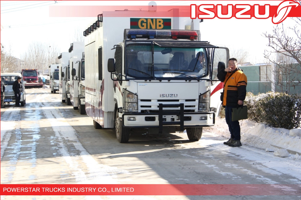 Acil Durum Korumalı Isuzu Polis Atölyesi Kamyonu