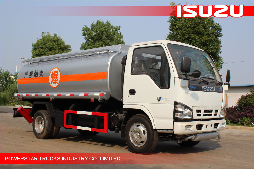 5000L Libya Isuzu NKR55 600P Fuel Oil Tanker trucks