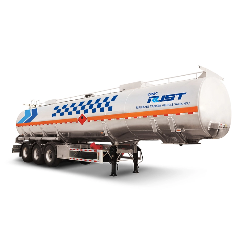 Yardımcı kiriş sıvı depolu yarı römorksuz alüminyum - CIMC RJST Liquid truck