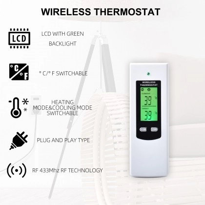 Kablosuz Programlanabilir Dijital Oda Termostatı RF