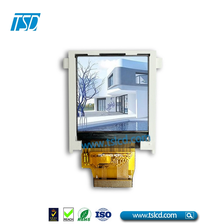 1,44" TFT LCD 128x128 piksel ekran lcm, yüksek geçirgenliğe sahip RTP dokunmatik panel