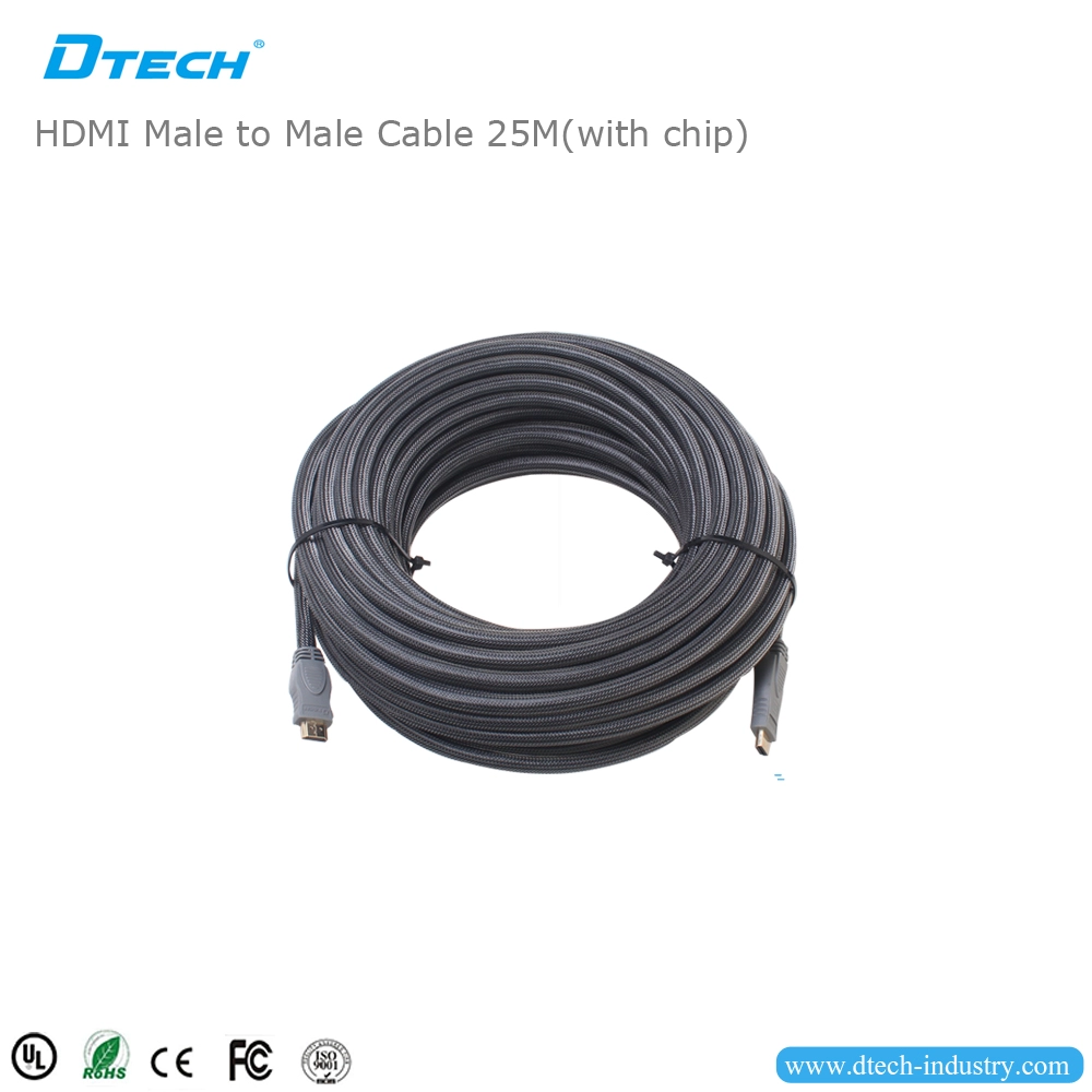 Çipli DTECH DT-6625C 25M hdmi kablosu