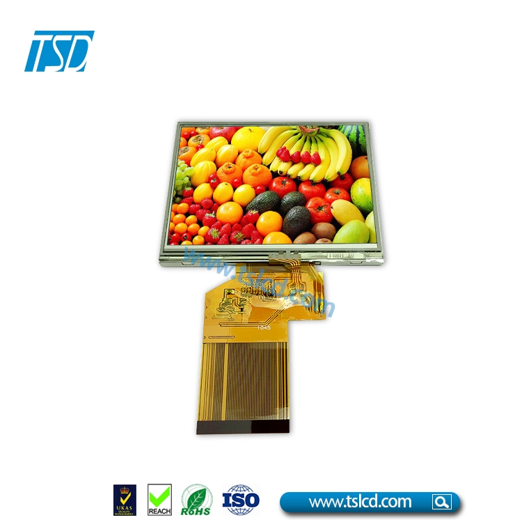 320*240 Çözünürlük ile 3.5 inç QVGA yatay TFT LCD ekran