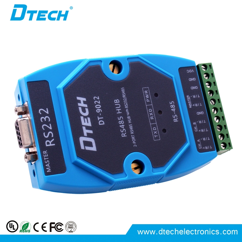 DTECH DT-9022 Endüstriyel sınıf 2 port RS485 Hub