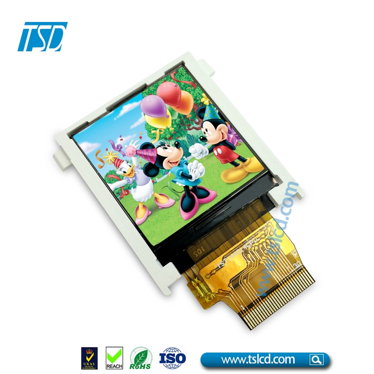 1,44" TFT LCD 128x128 piksel ekran lcm, yüksek geçirgenliğe sahip RTP dokunmatik panel