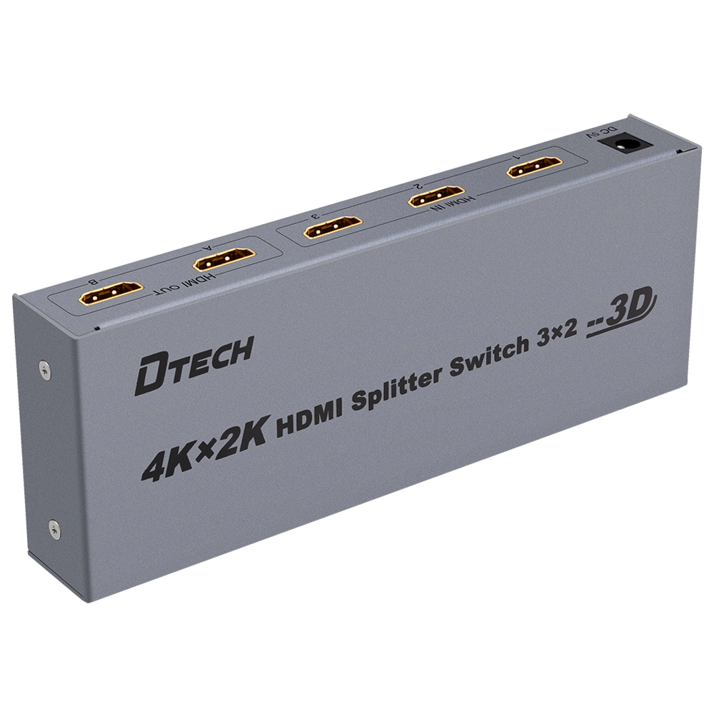 DTECH DT-7432 4K HDMI ayırıcı anahtarı 3 ila 2