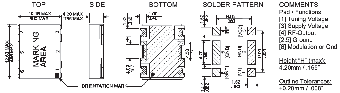 Voltage Controlled Crystal Oscillator PVCO1012