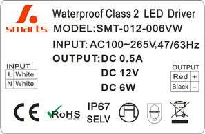 12V 6W Sabit voltajlı LED sürücü