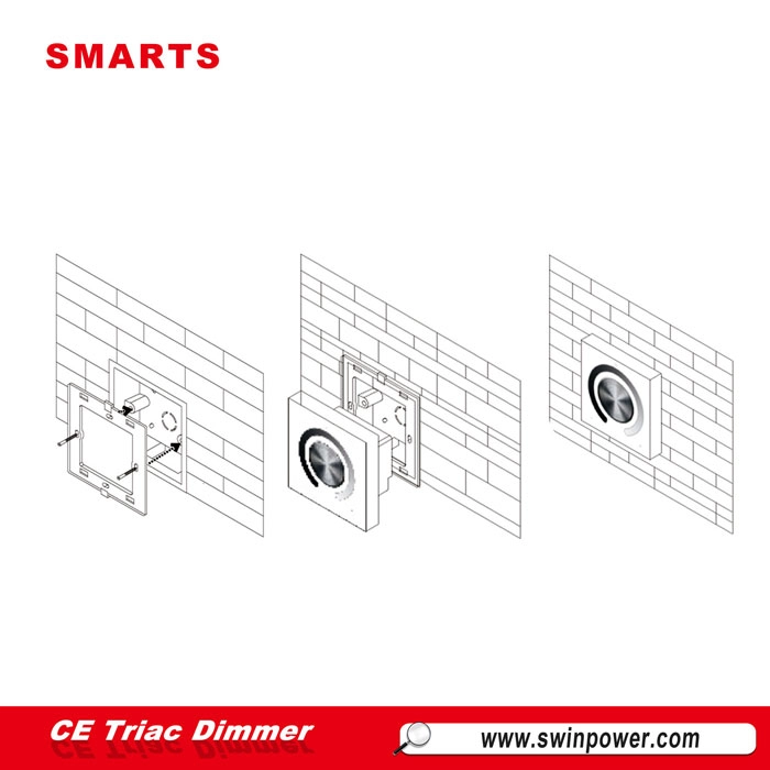 Yeni Tasarım Avrupa Standardı LED Işık Dimmer 220VAC arka kenar karartma.